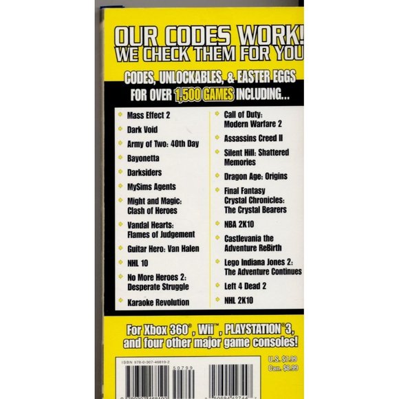 CODES & CHEATS SPRING 2010, 18,000+ TESTED CODES! - Picture 2 of 3